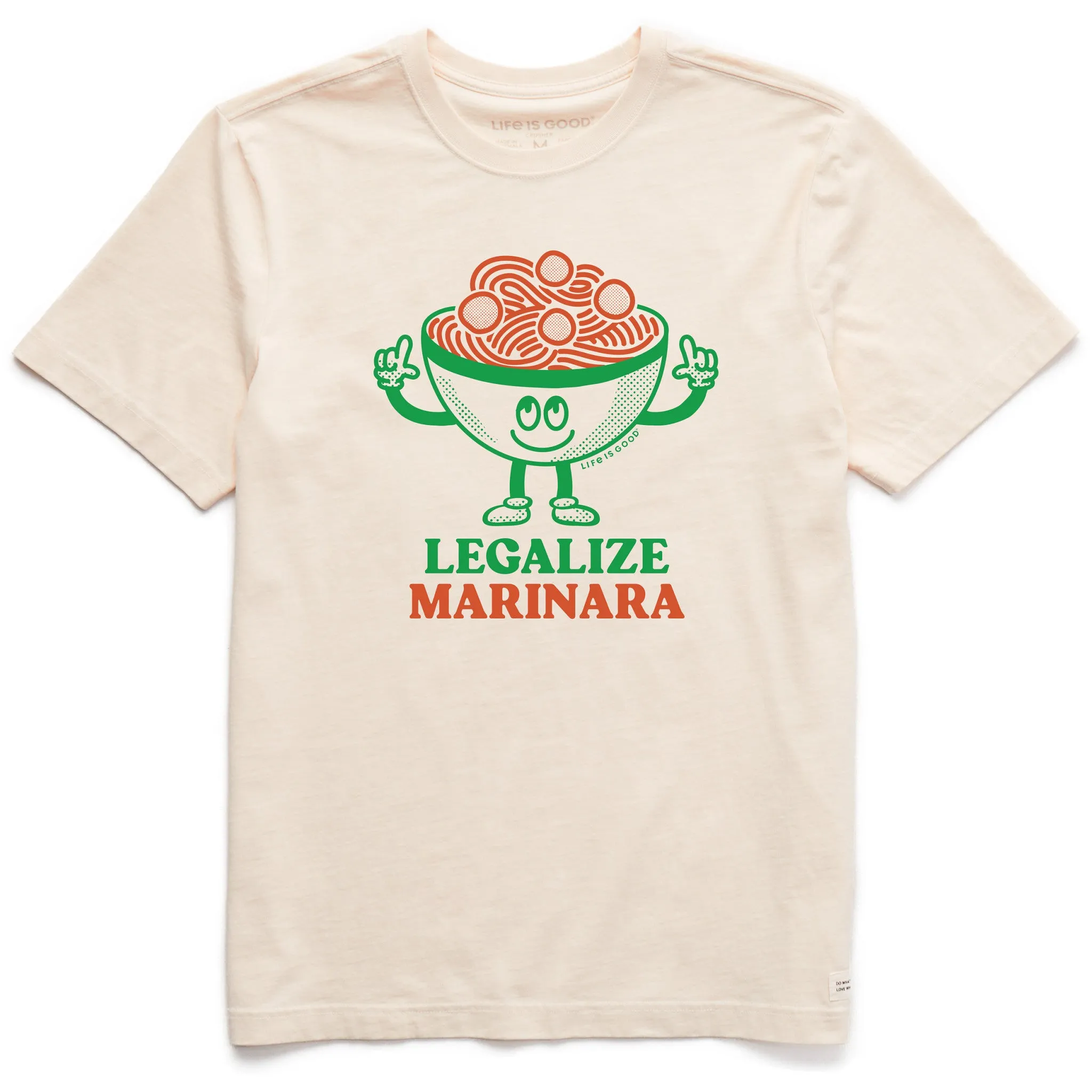 Men's Legalize Marinara Short Sleeve Crusher Tee Life is Good