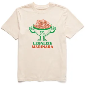 Men's Legalize Marinara Short Sleeve Crusher Tee Life is Good