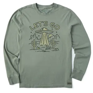 Men's Let's Go UFO Long Sleeve Crusher Tee Life is Good