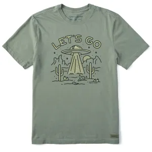 Men's Let's Go UFO Short Sleeve Crusher Tee Life is Good