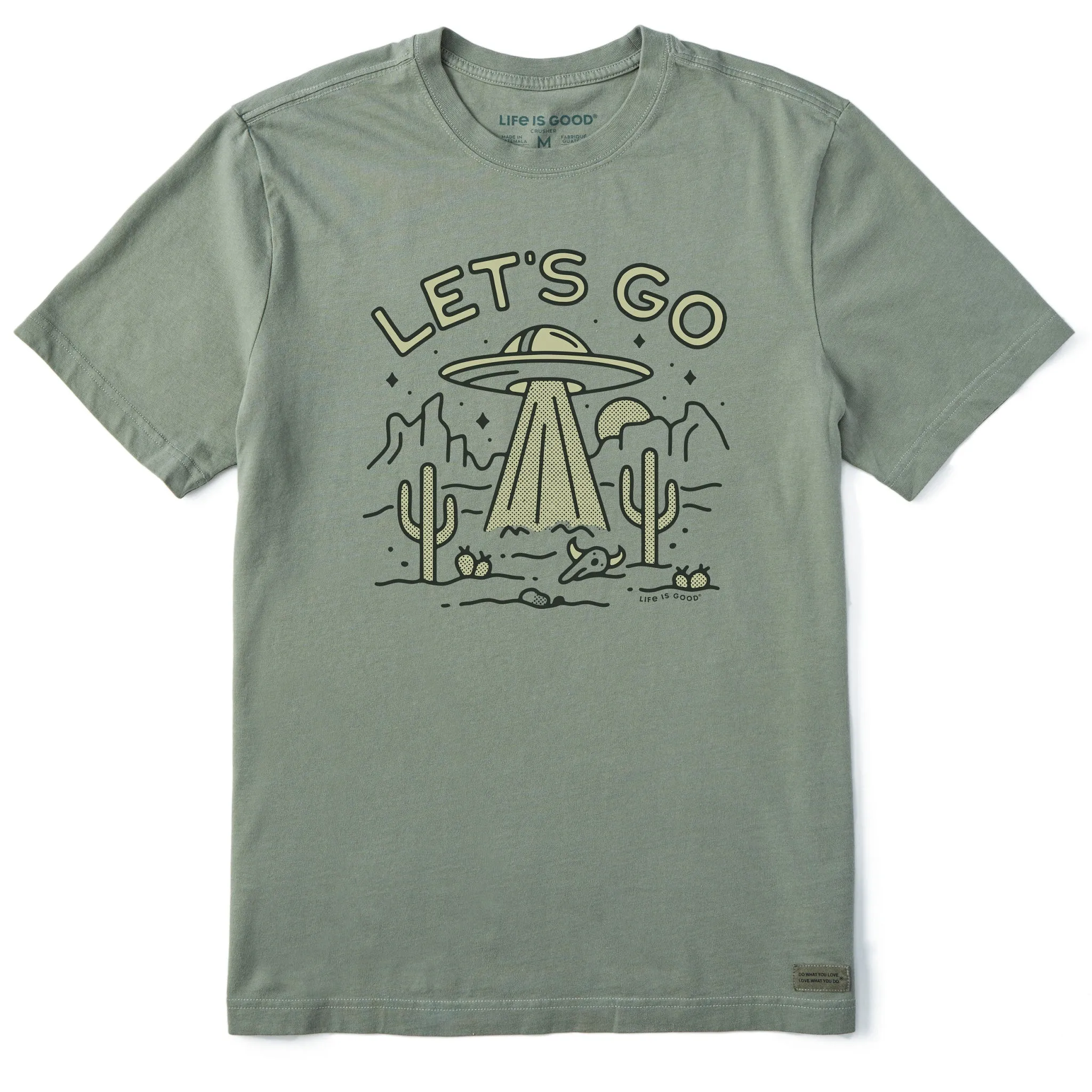 Men's Let's Go UFO Short Sleeve Crusher Tee Life is Good