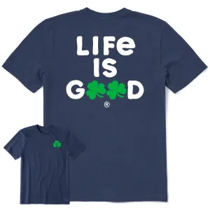 Men's Life is Clover Short Sleeve Crusher Tee Life is Good
