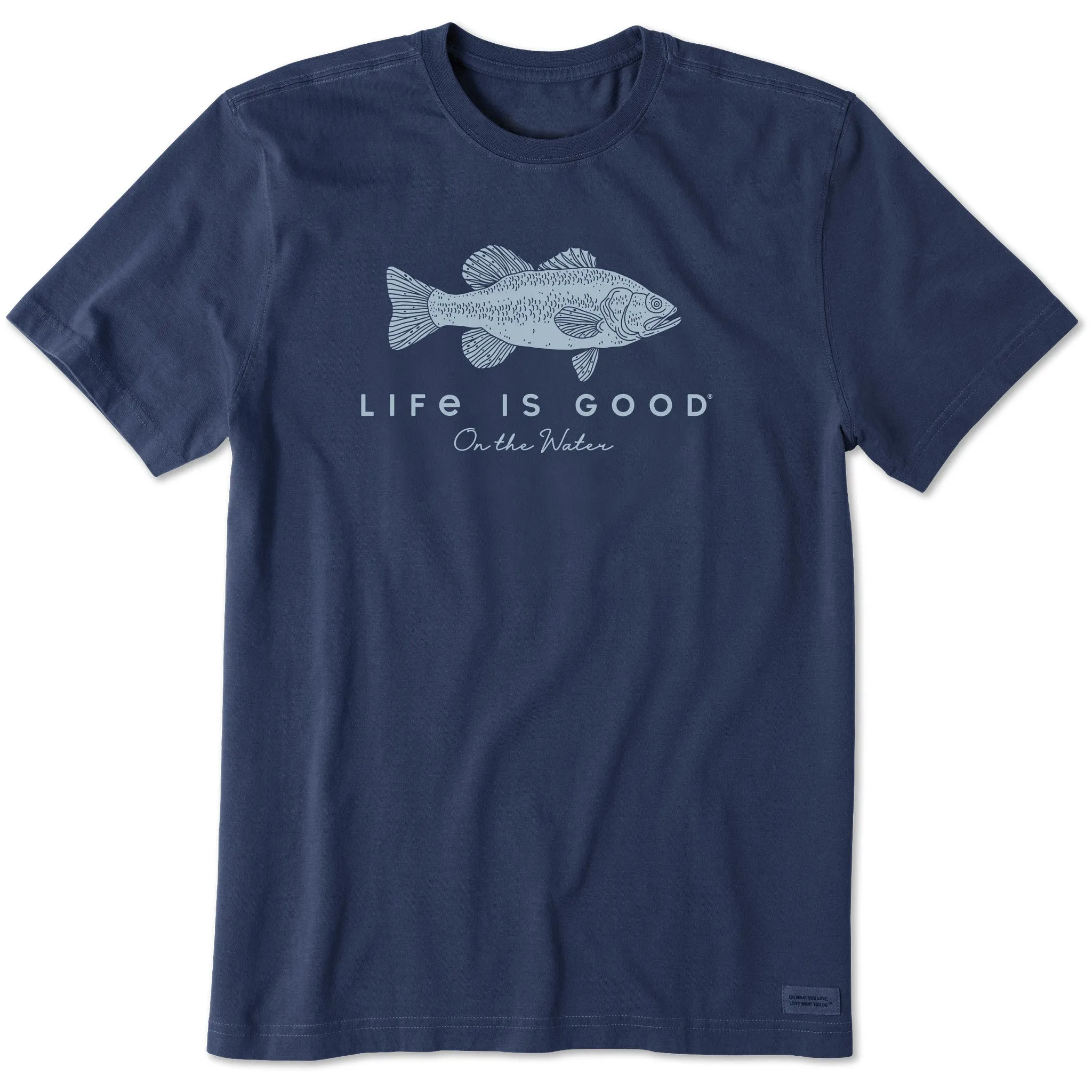 Men's Life is Good on the Water Bass Short Sleeve Tee Life is Good