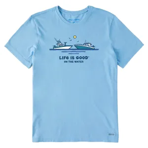 Men's Life is Good on the Water Short Sleeve Tee Life is Good