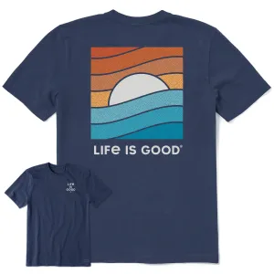 Men's Life is Good Rainbow Sunset Short Sleeve Tee Life is Good