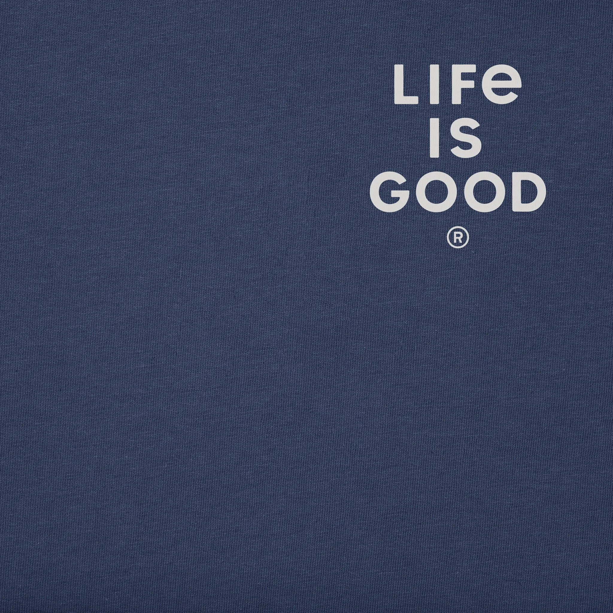 Men's Life is Good Rainbow Sunset Short Sleeve Tee Life is Good