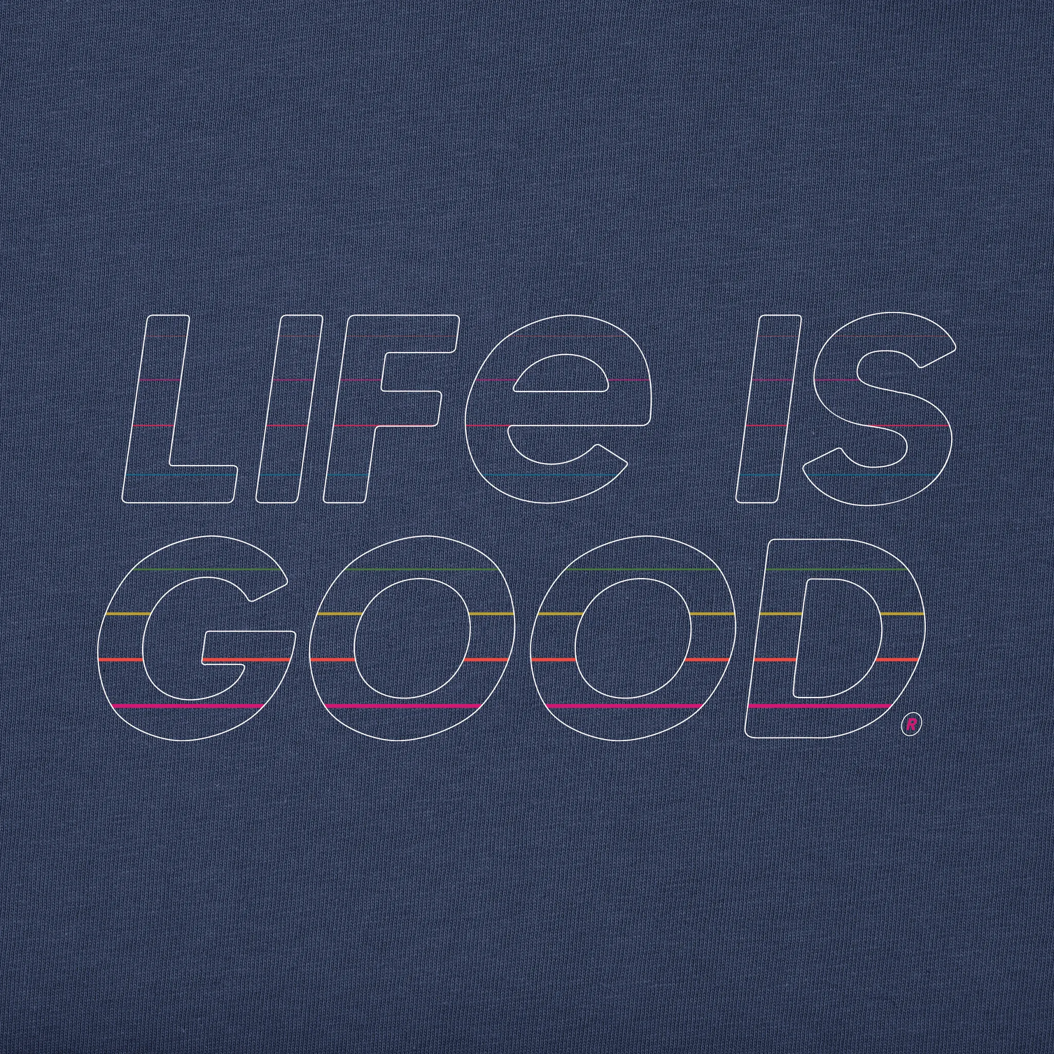 Men's Life is Good Retro Short Sleeve Crusher-LITE Tee Life is Good