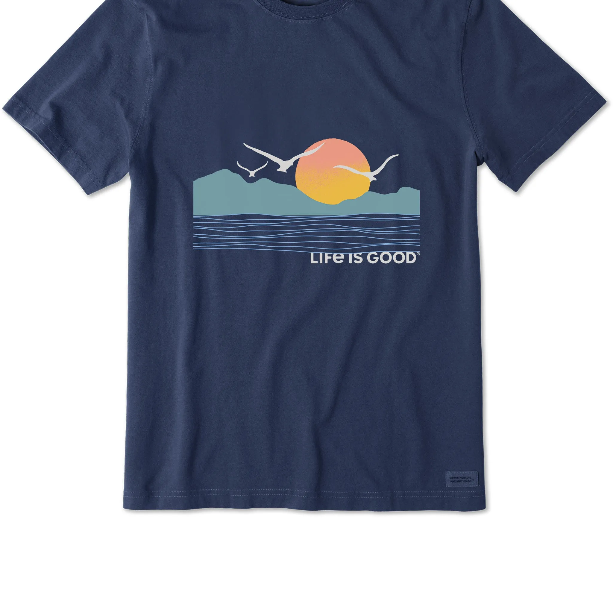 Men's Life is Good Sunset Birds Short Sleeve Tee Life is Good