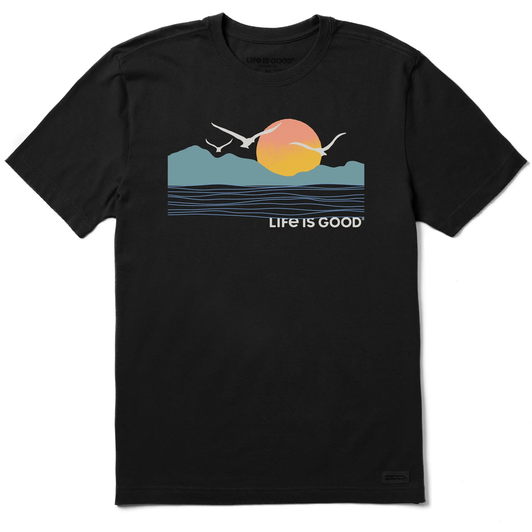 Men's Life is Good Sunset Birds Short Sleeve Tee Life is Good