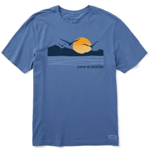 Men's Life is Good Sunset Birds Short Sleeve Tee Life is Good