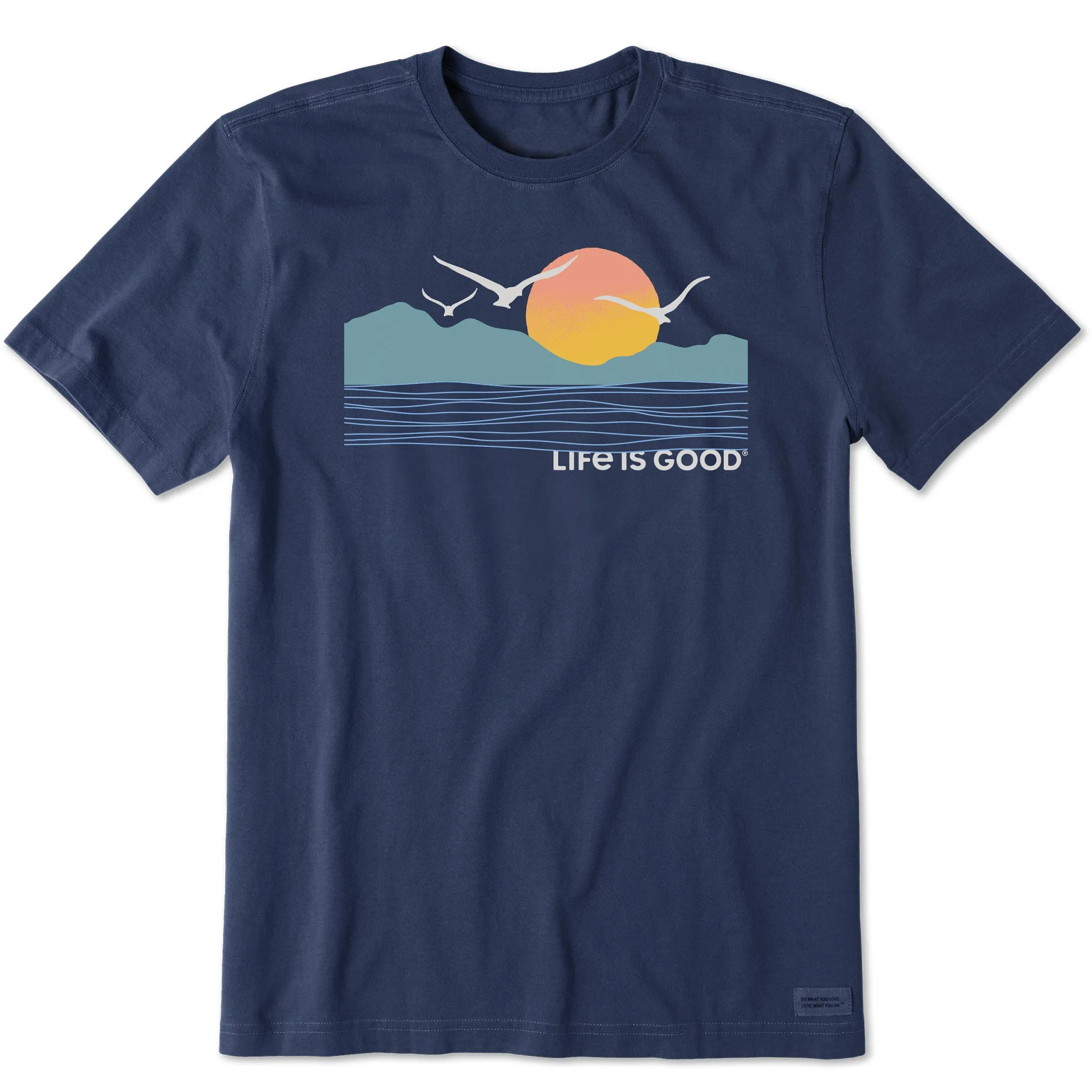 Men's Life is Good Sunset Birds Short Sleeve Tee Life is Good