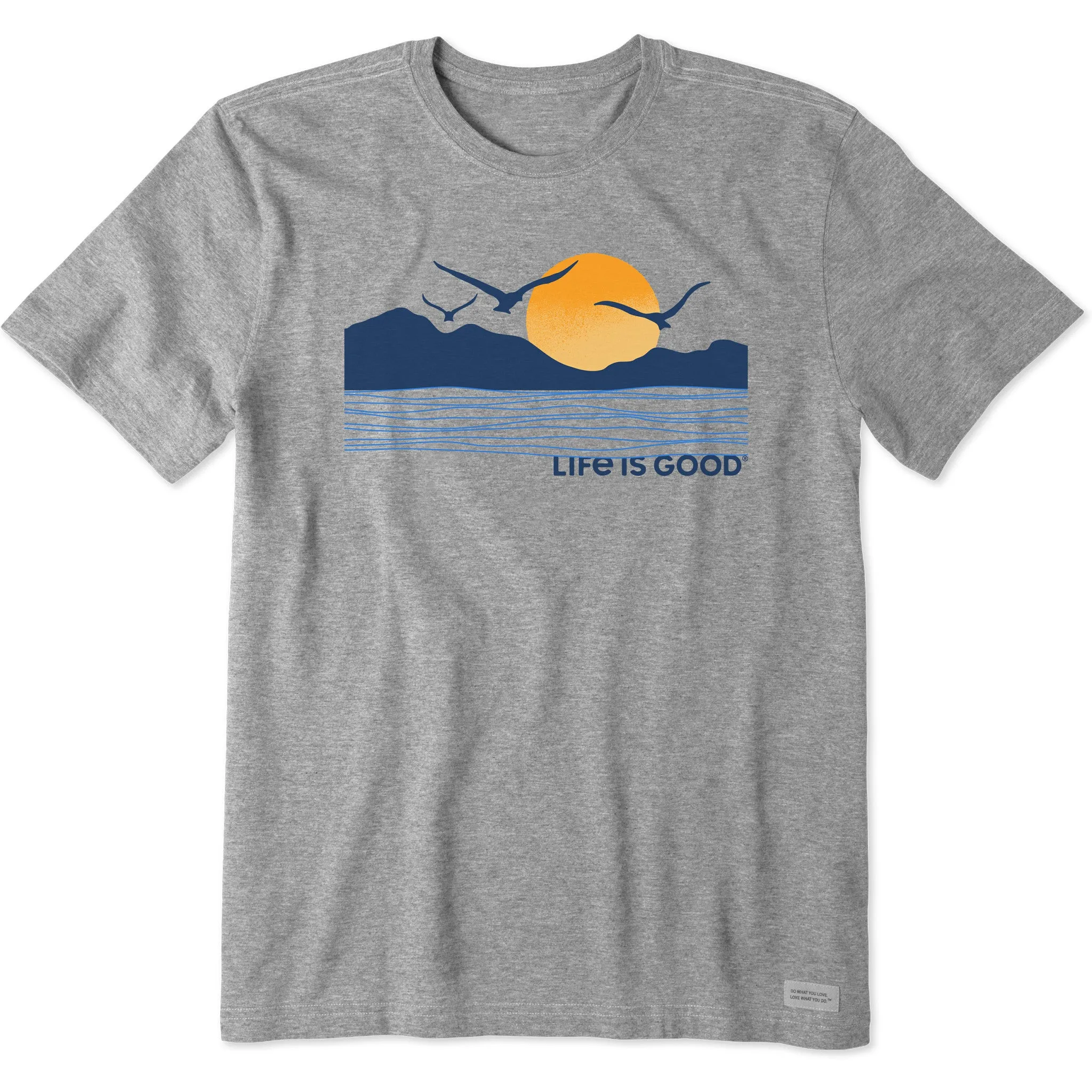 Men's Life is Good Sunset Birds Short Sleeve Tee Life is Good
