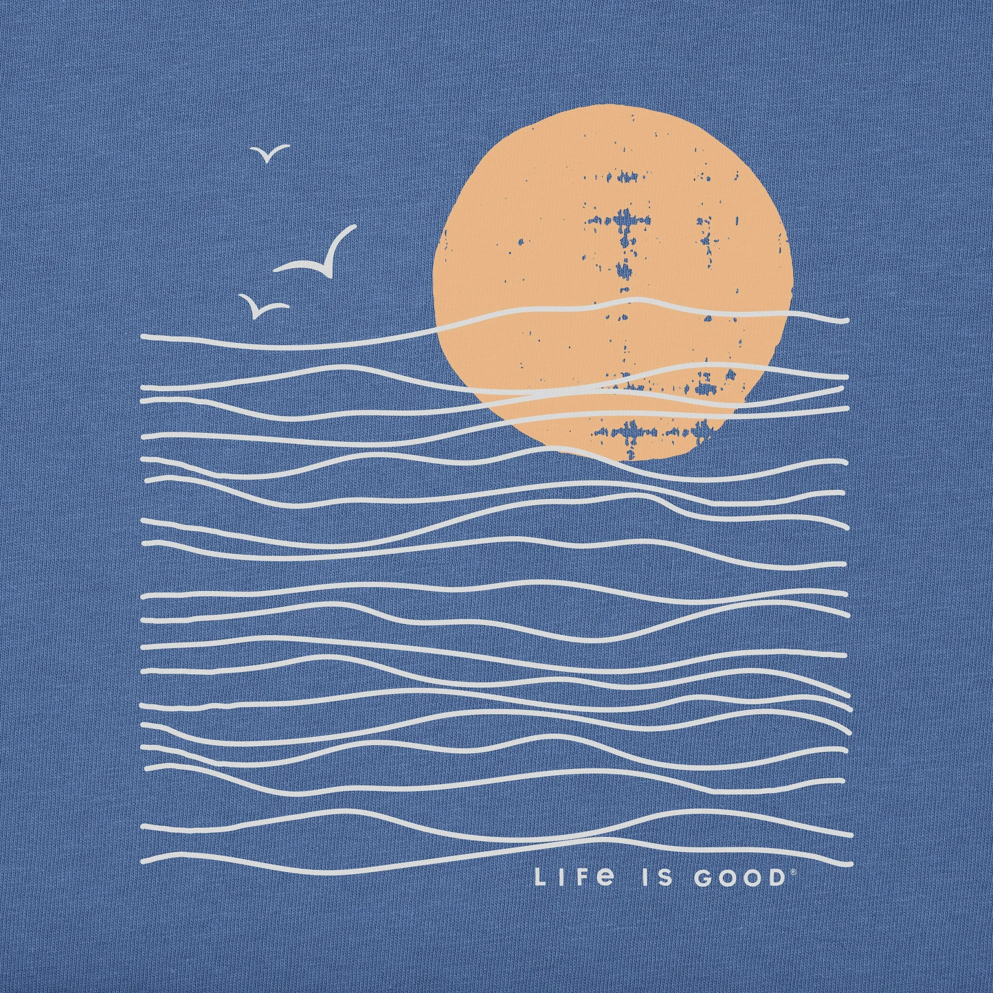Men's Life is Good Sunset Waves Short Sleeve Tee Life is Good