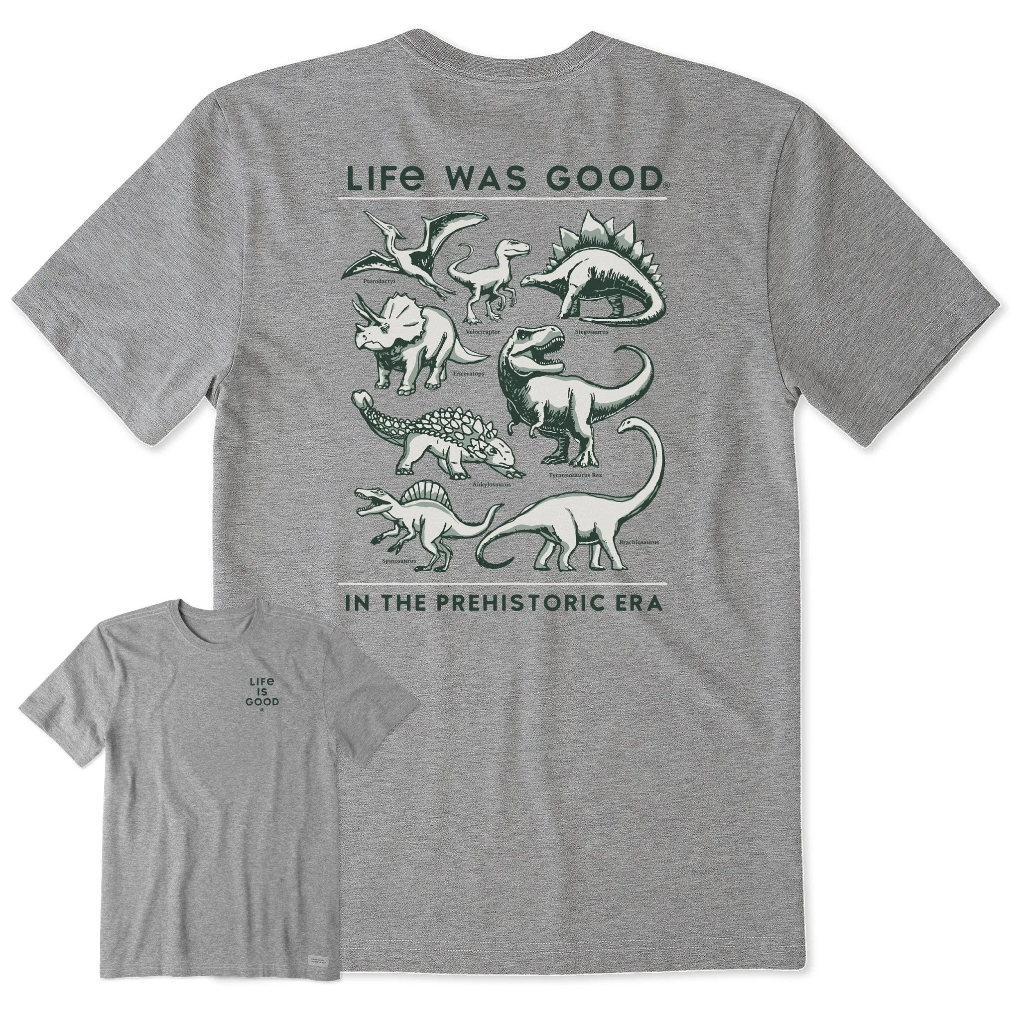 Men's Life was Good Prehistoric Era Short Sleeve Tee Life is Good