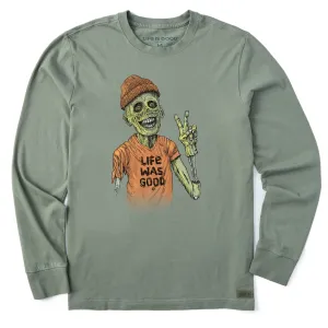 Men's Life Was Good Zombie Long Sleeve Crusher Tee Life is Good