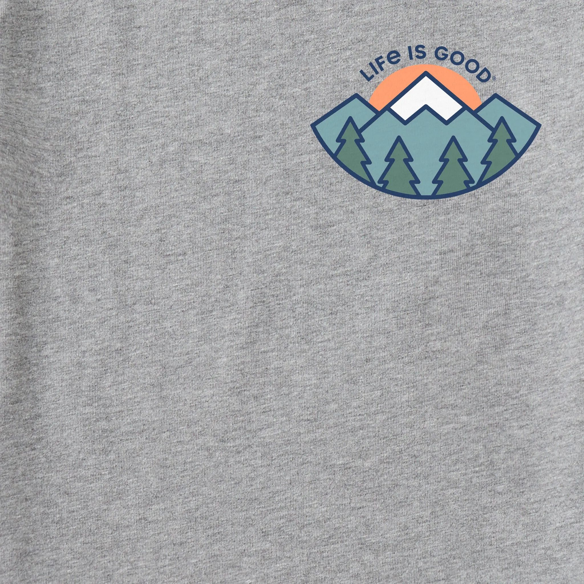 Men's LIG Mountain Sunrise Long Sleeve Crusher Tee Life is Good