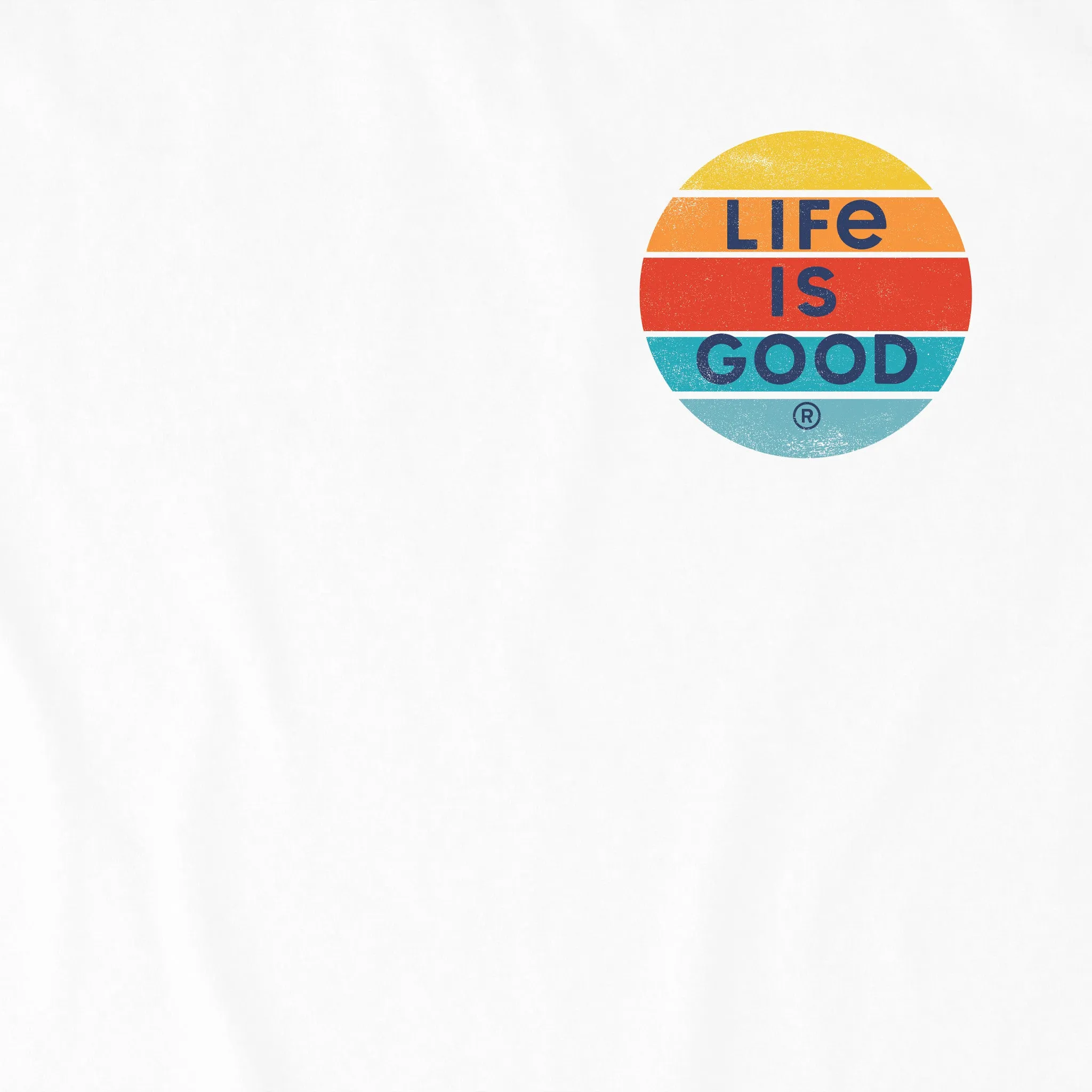 Men's LIG On The Water Sunset Canoe Short Sleeve Tee Life is Good
