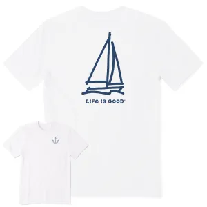 Men's LIG Sailboat Short Sleeve Crusher Tee Life is Good