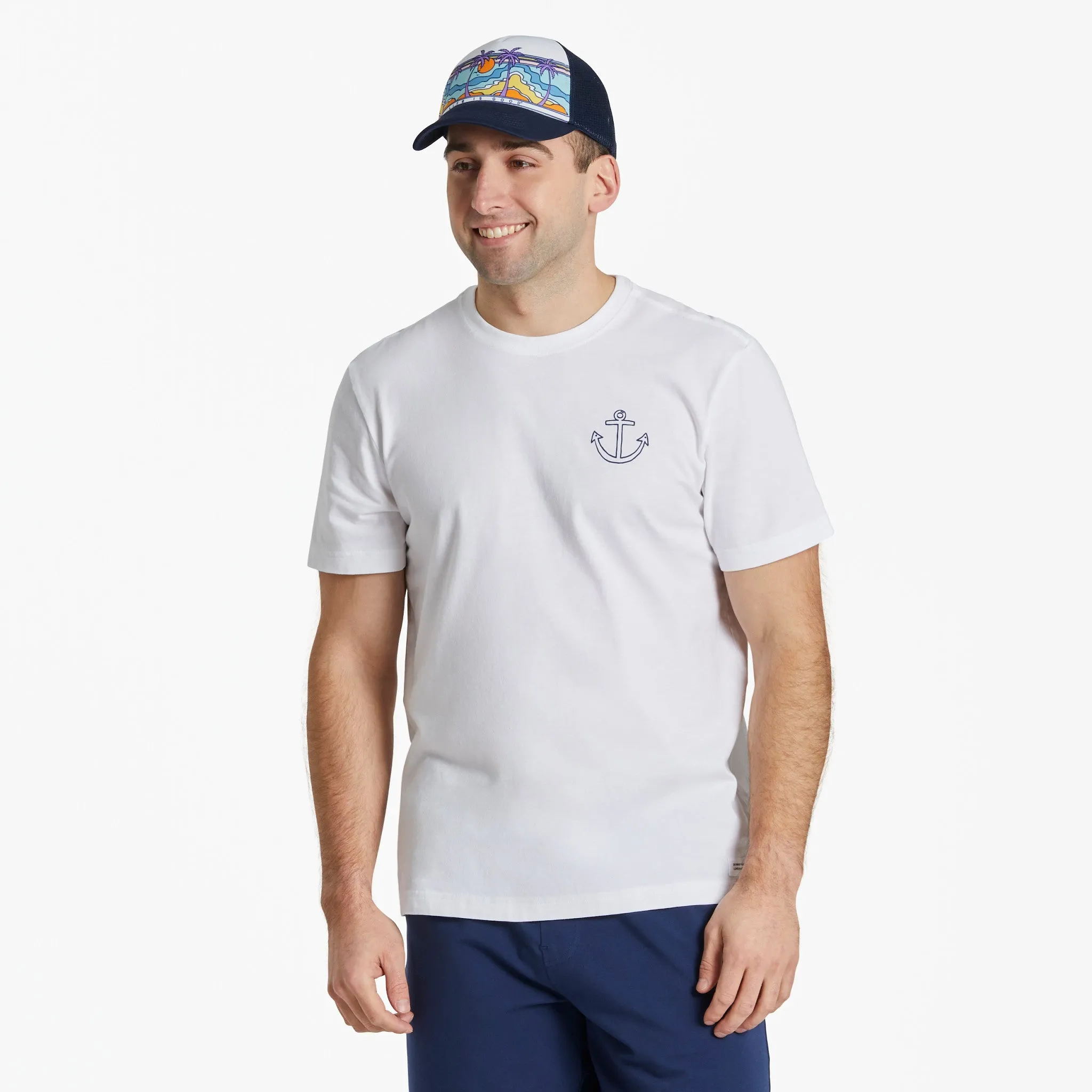 Men's LIG Sailboat Short Sleeve Crusher Tee Life is Good