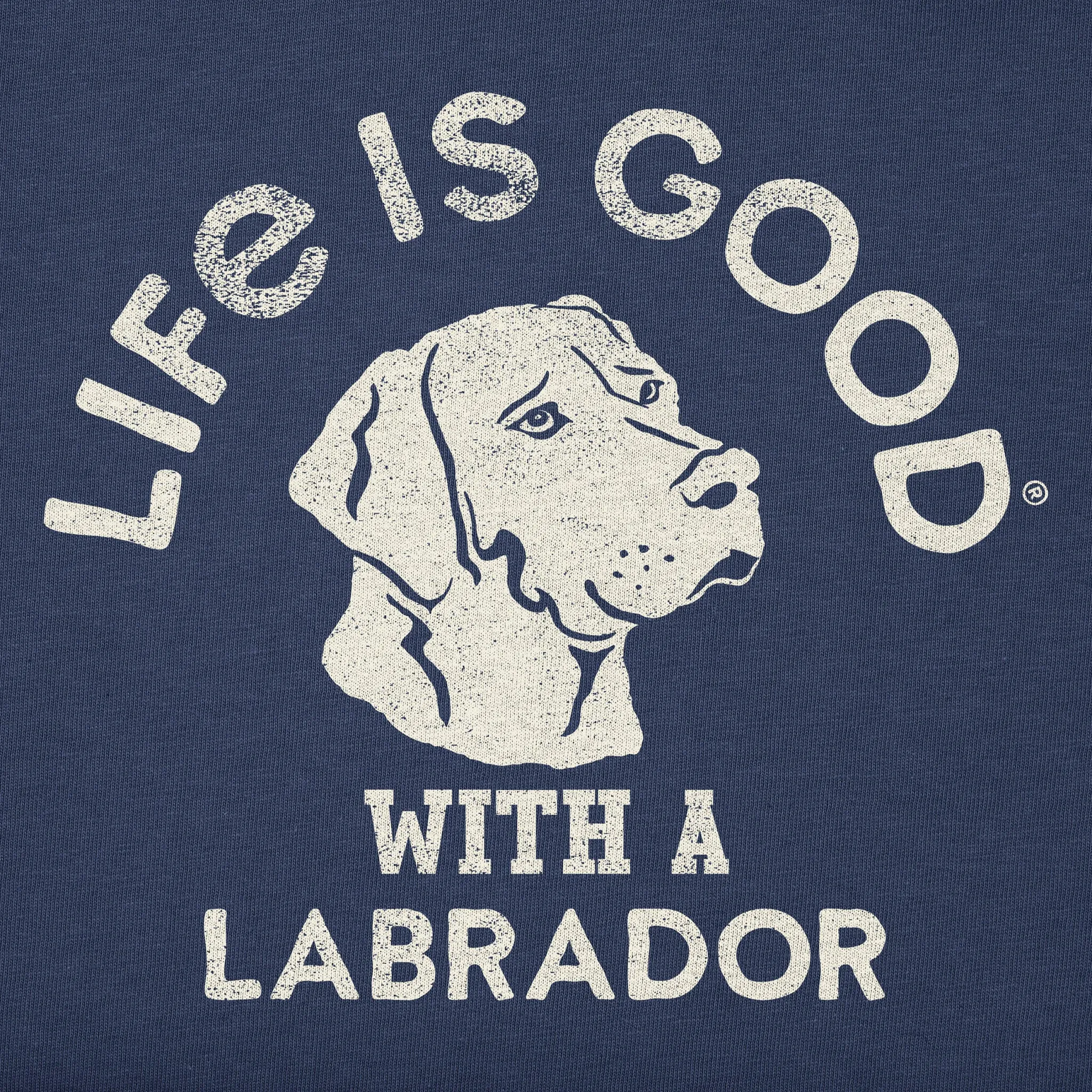 Men's LIG with a Labrador Short Sleeve Tee Life is Good