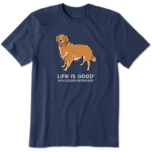 Men's LIG with Goldens Short Sleeve Crusher Tee Life is Good