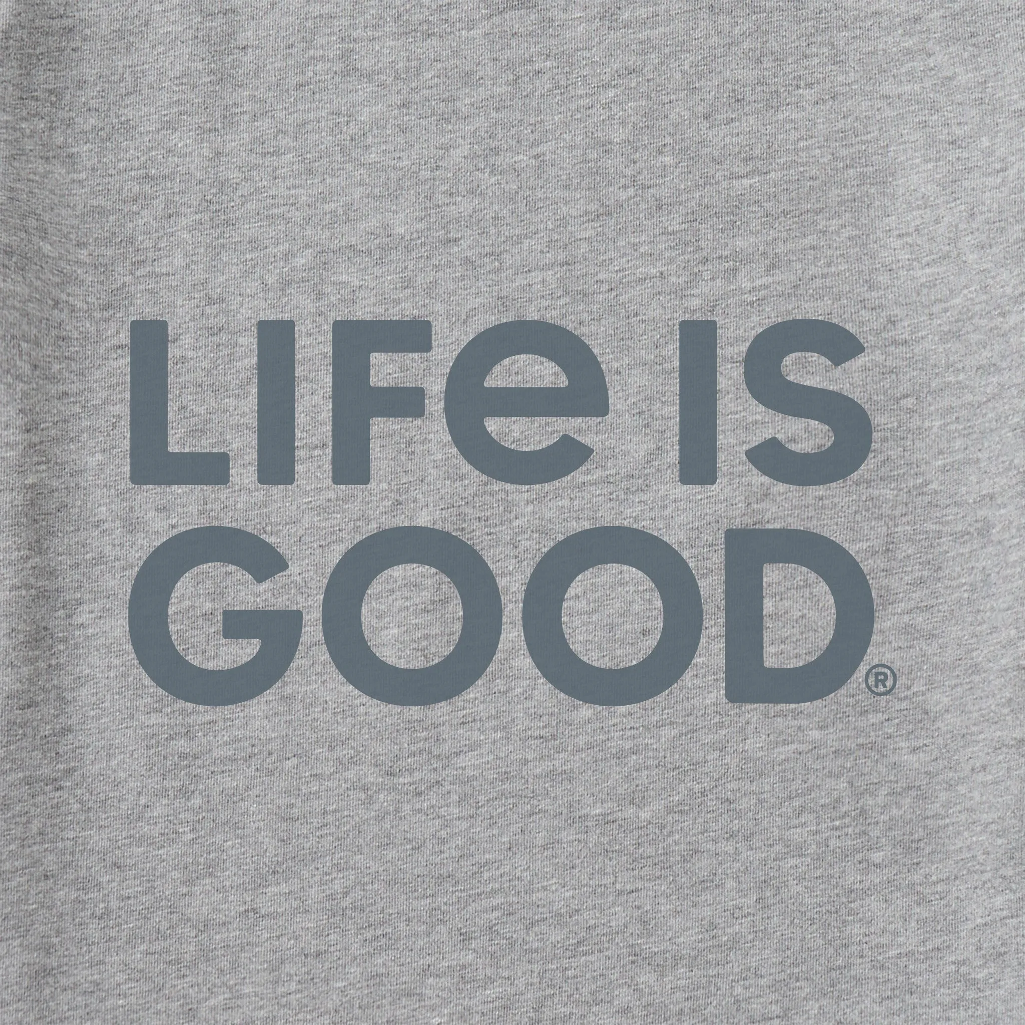 Men's LIG Wordmark Stack Long Sleeve Crusher Tee Life is Good