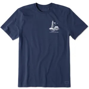 Men's Lighthouse Sea Short Sleeve Crusher Tee Life is Good