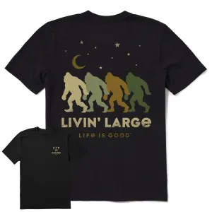 Men's Livin' Large Sasquatch Short Sleeve Tee Life is Good