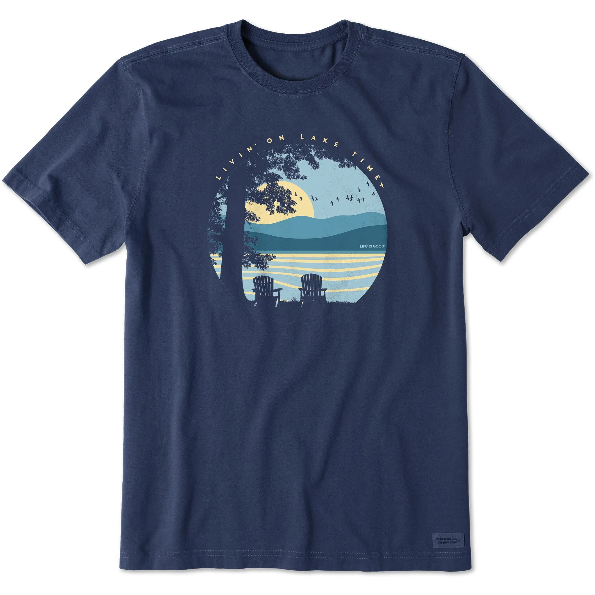 Men's Livin' on Lake Time Short Sleeve Tee Life is Good