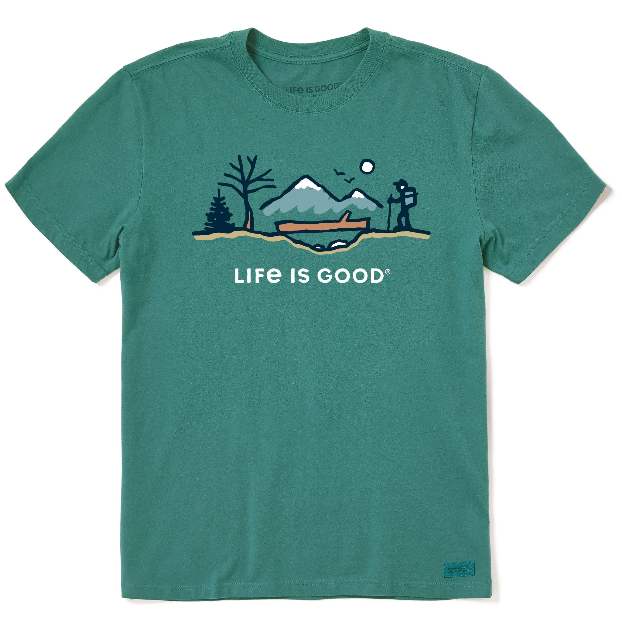 Men's Log Bridge Hike Short Sleeve Crusher Tee Life is Good