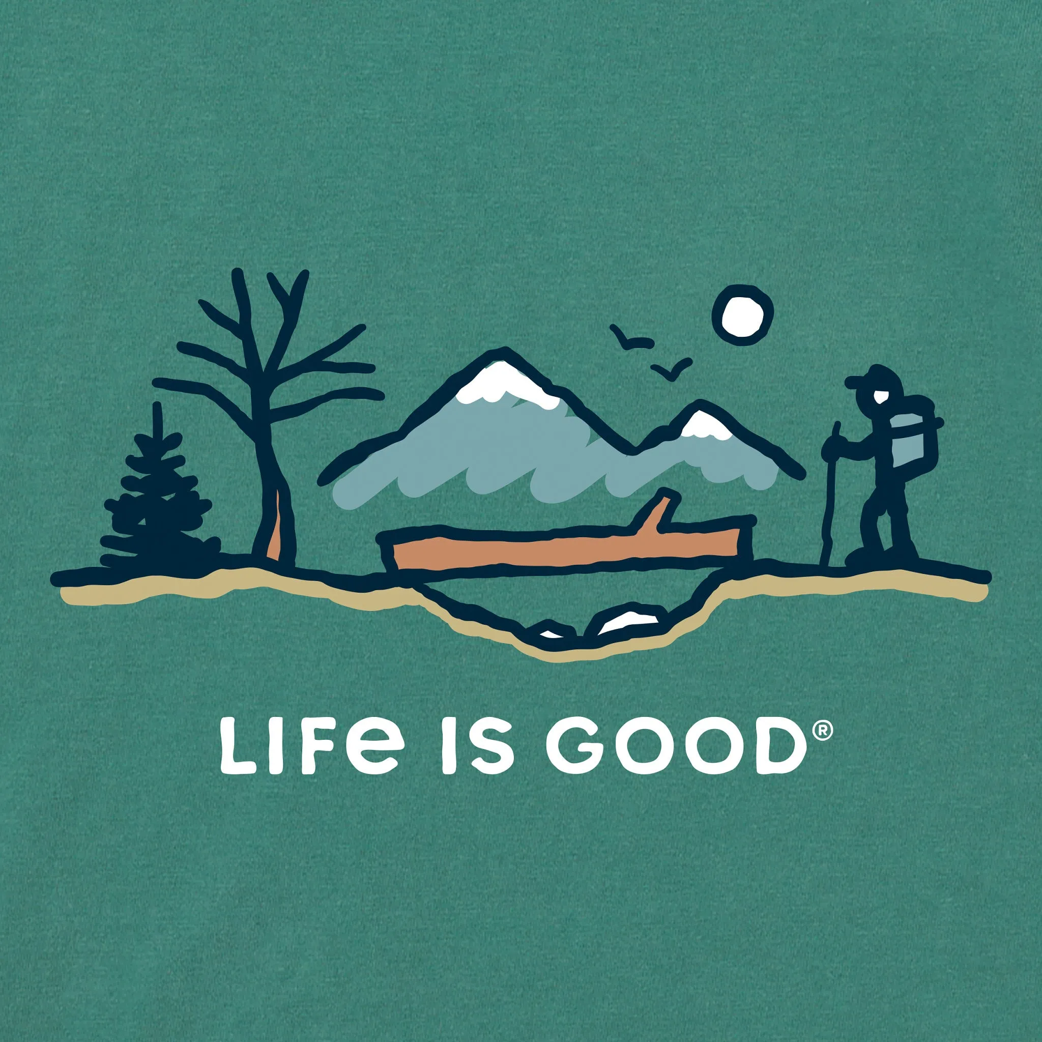 Men's Log Bridge Hike Short Sleeve Crusher Tee Life is Good