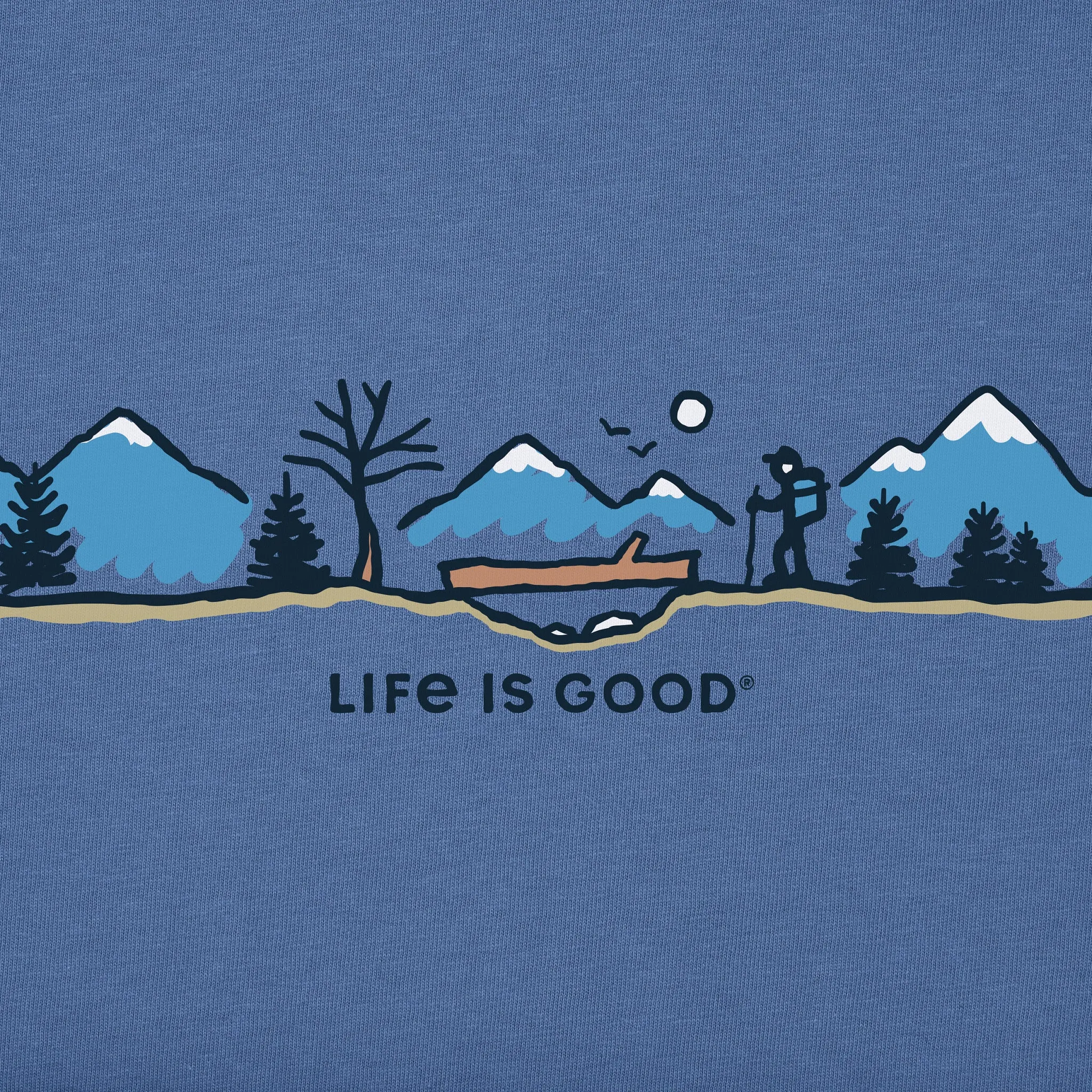 Men's Log Bridge Hike Vista Long Sleeve Crusher Tee Life is Good