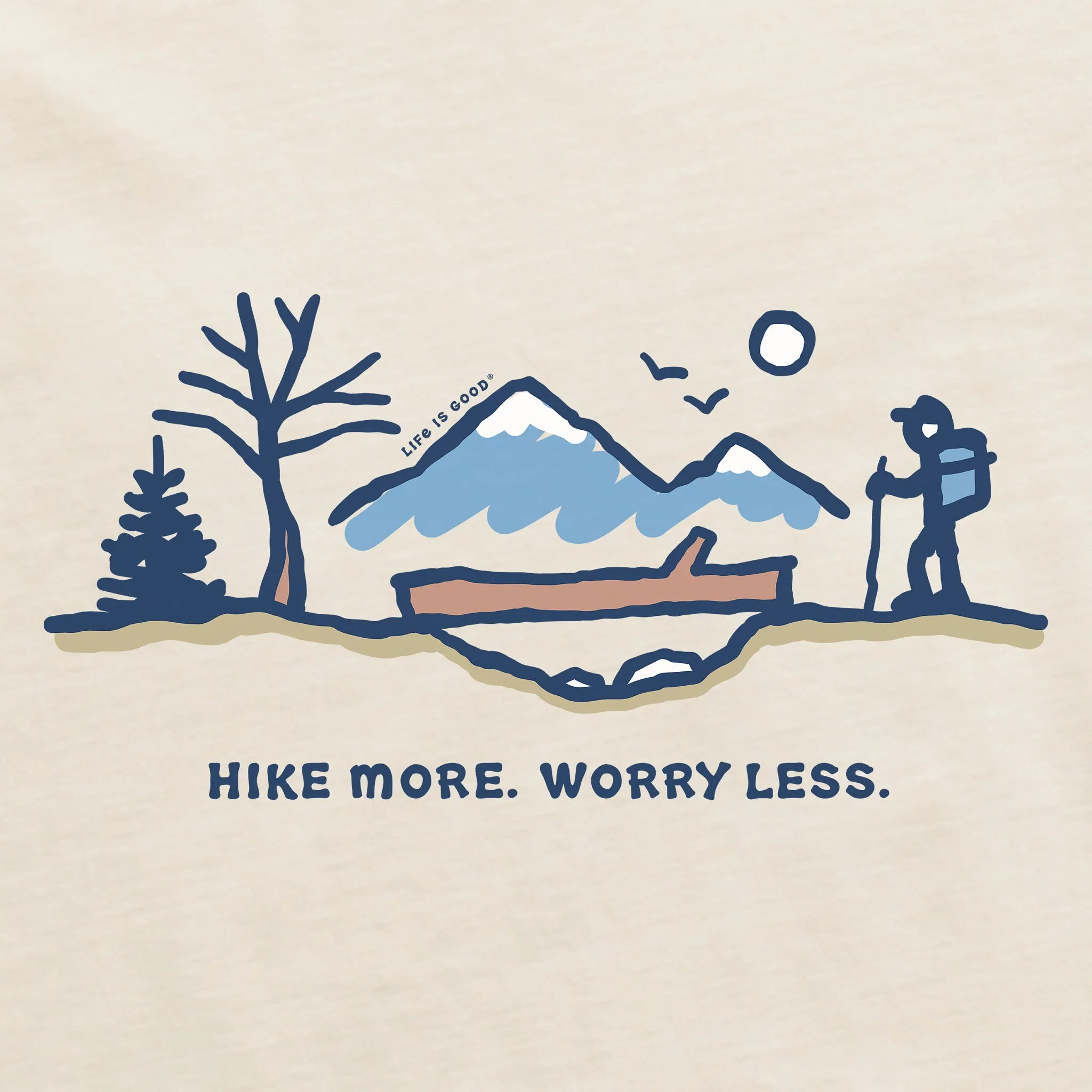 Men's Log Bridge Vista Hike More Short Sleeve Crusher Tee Life is Good