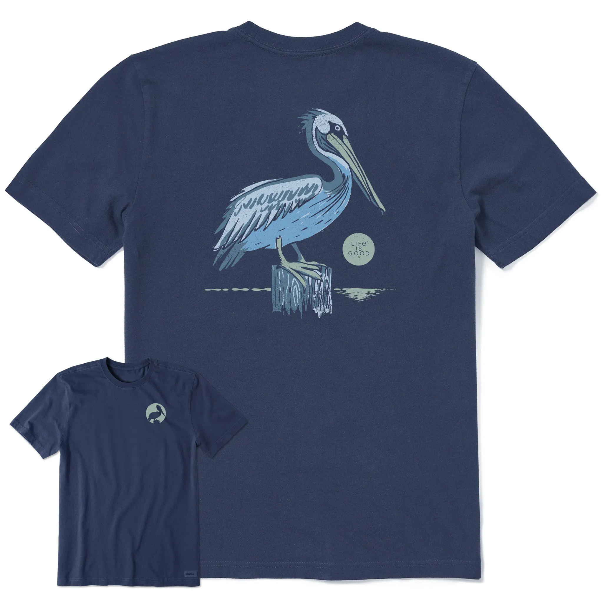 Men's Lone Pelican Short Sleeve Crusher Tee Life is Good