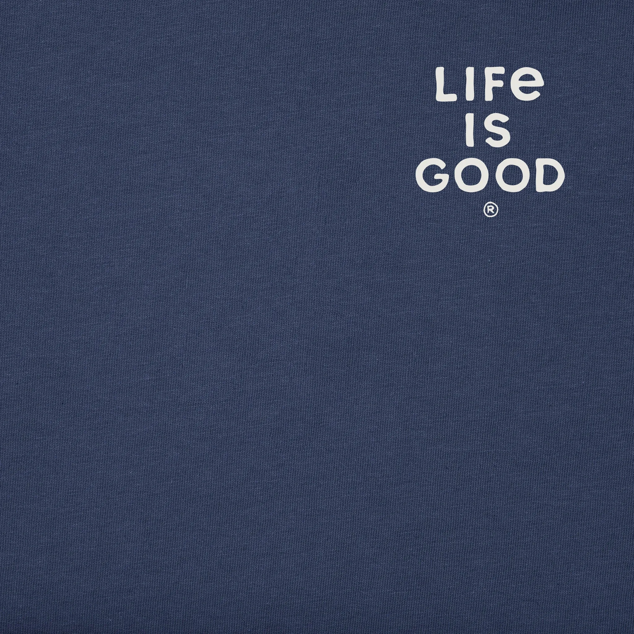 Men's Lone Pine Sunset Long Sleeve Crusher Tee Life is Good