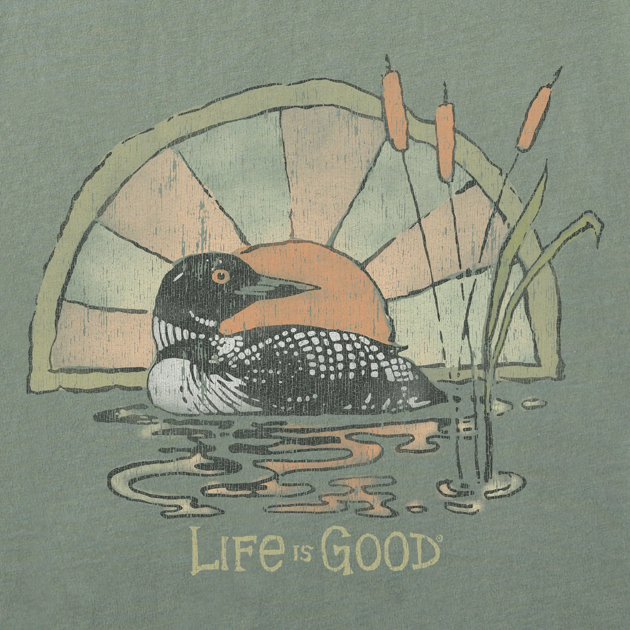 Men's Loon Short Sleeve Tee Life is Good