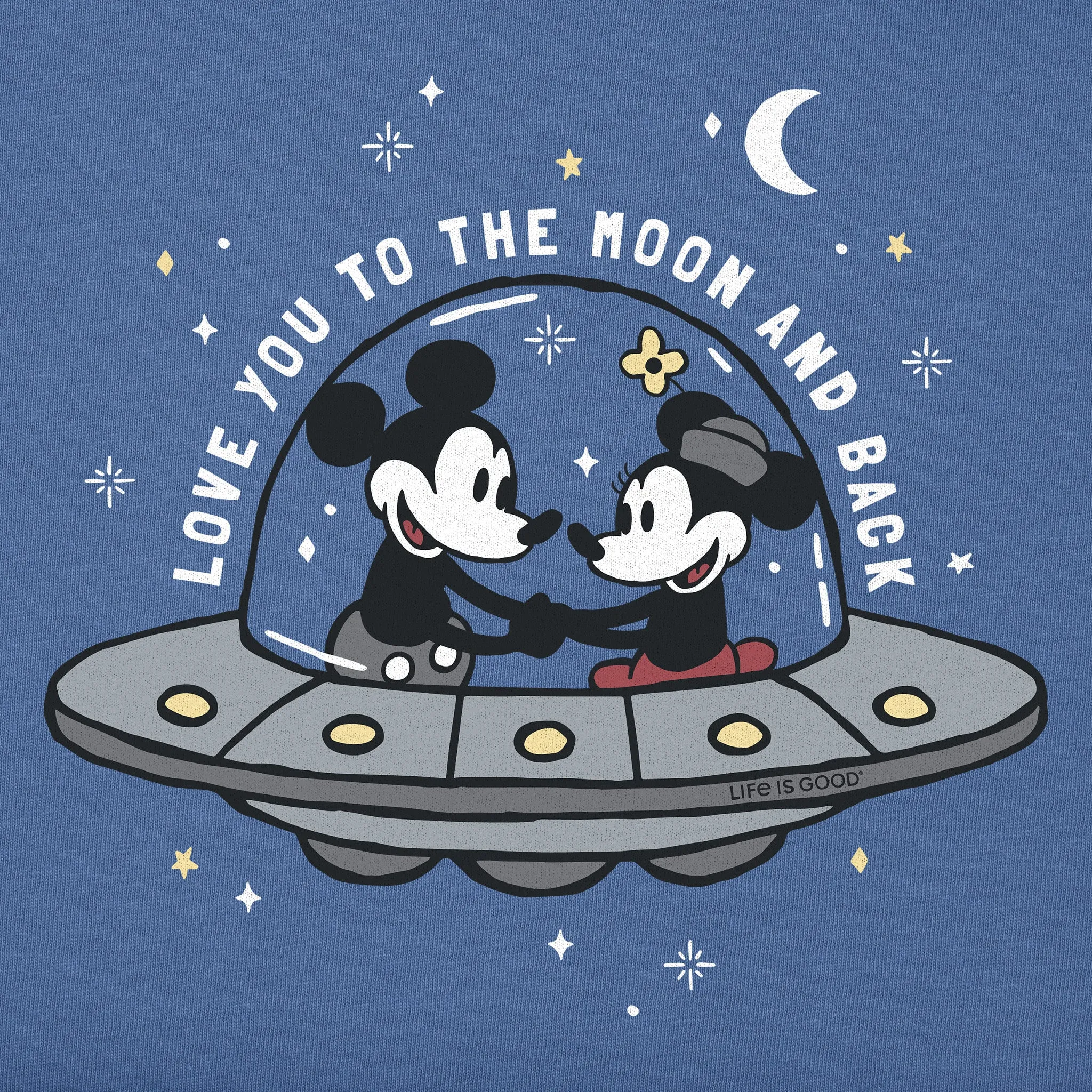 Men's Love You to the Moon and Back Short Sleeve Crusher Tee Life is Good