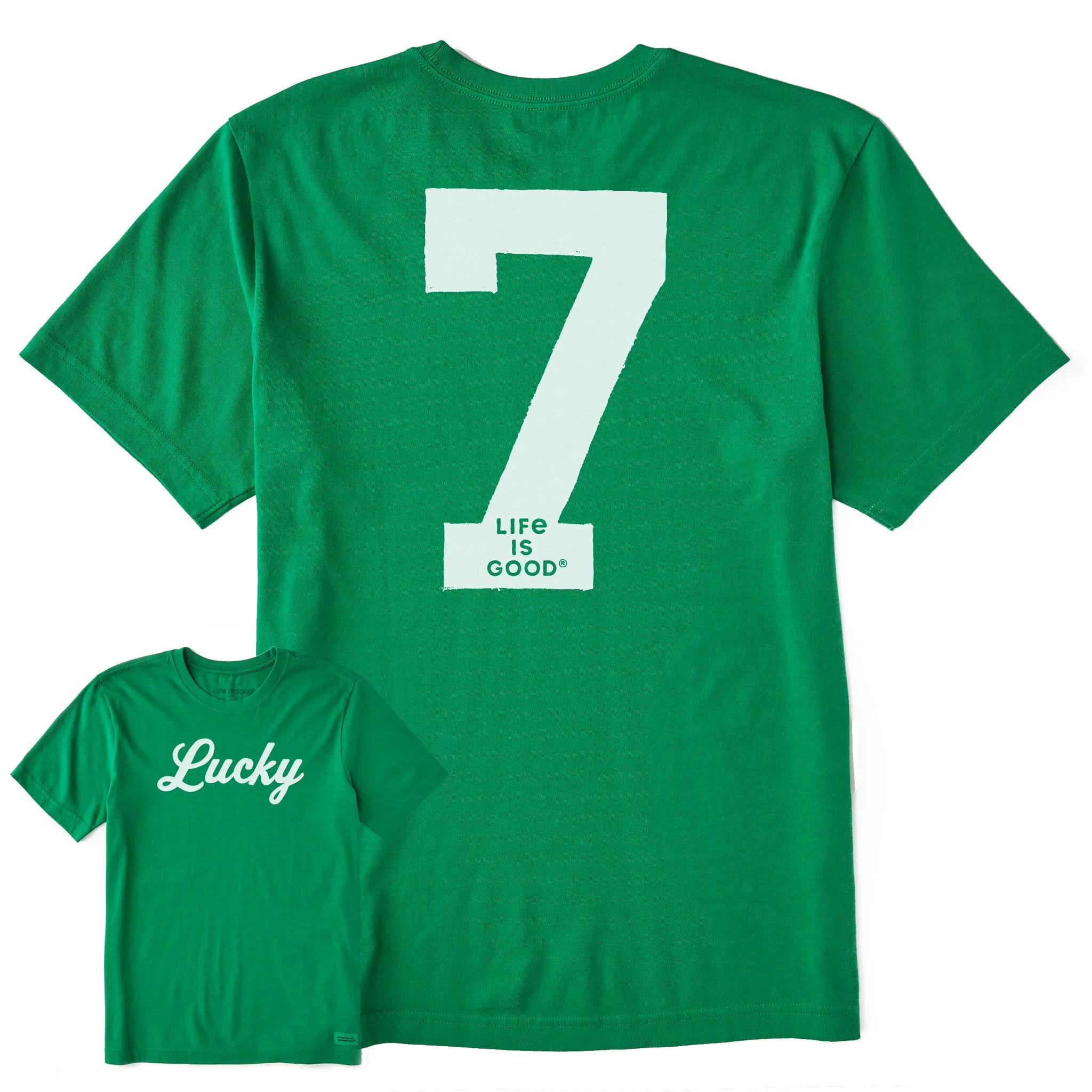 Men's Lucky 7 Short Sleeve Crusher Tee Life is Good