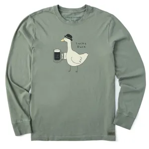 Men's Lucky Duck St. Pat's Long Sleeve Crusher Tee Life is Good