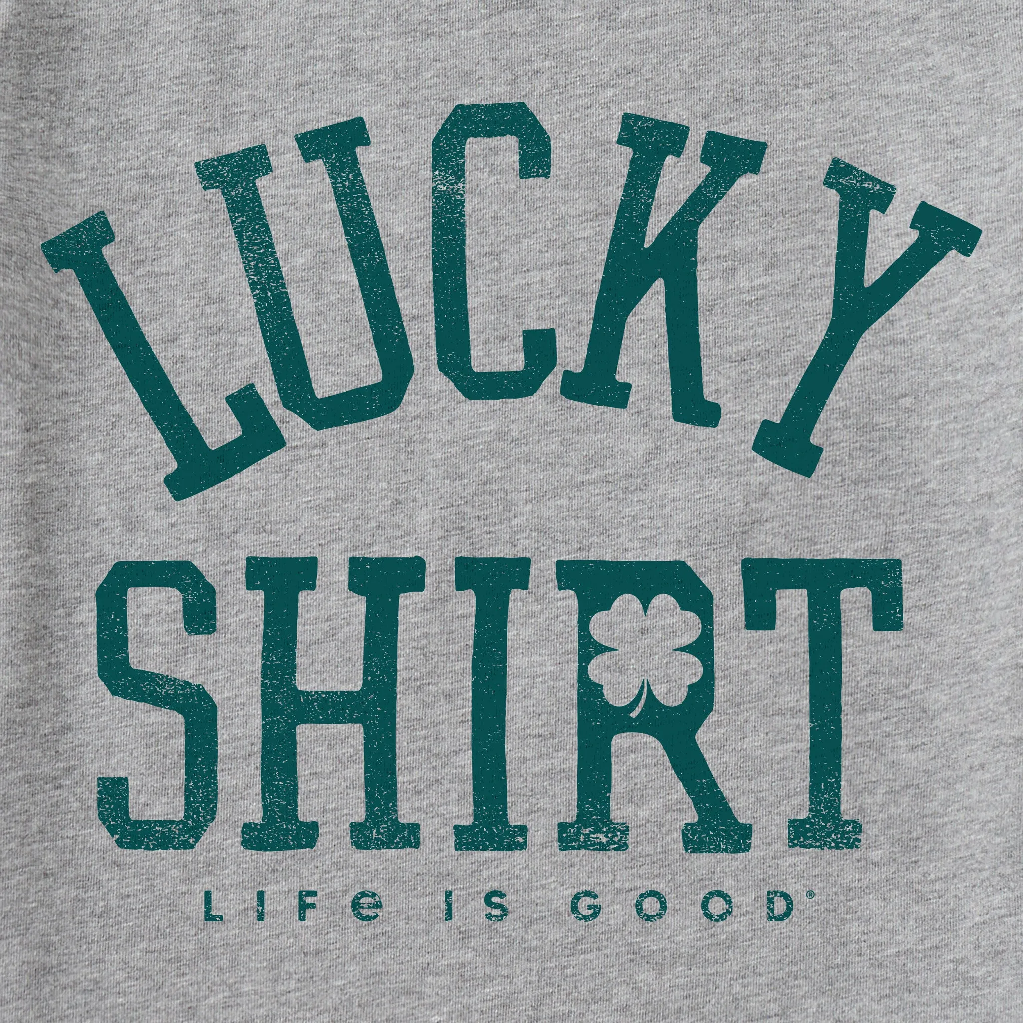 Men's Lucky Shirt Long Sleeve Crusher Tee Life is Good