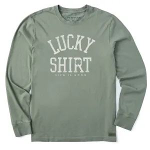 Men's Lucky Shirt Long Sleeve Crusher Tee Life is Good