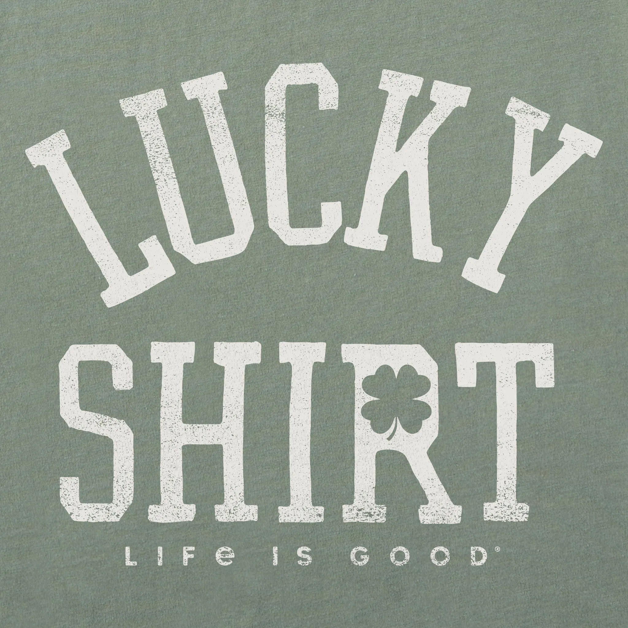 Men's Lucky Shirt Short Sleeve Crusher Tee Life is Good