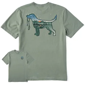Men's Macro Micro Dogscape Short Sleeve Crusher Tee Life is Good