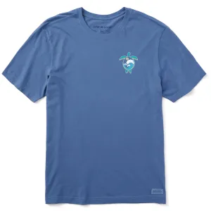 Men's Macro Micro Wave Turtle Short Sleeve Tee Life is Good