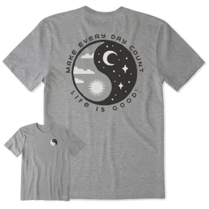 Men's Make Every Day Count Yin Yang Short Sleeve Tee Life is Good