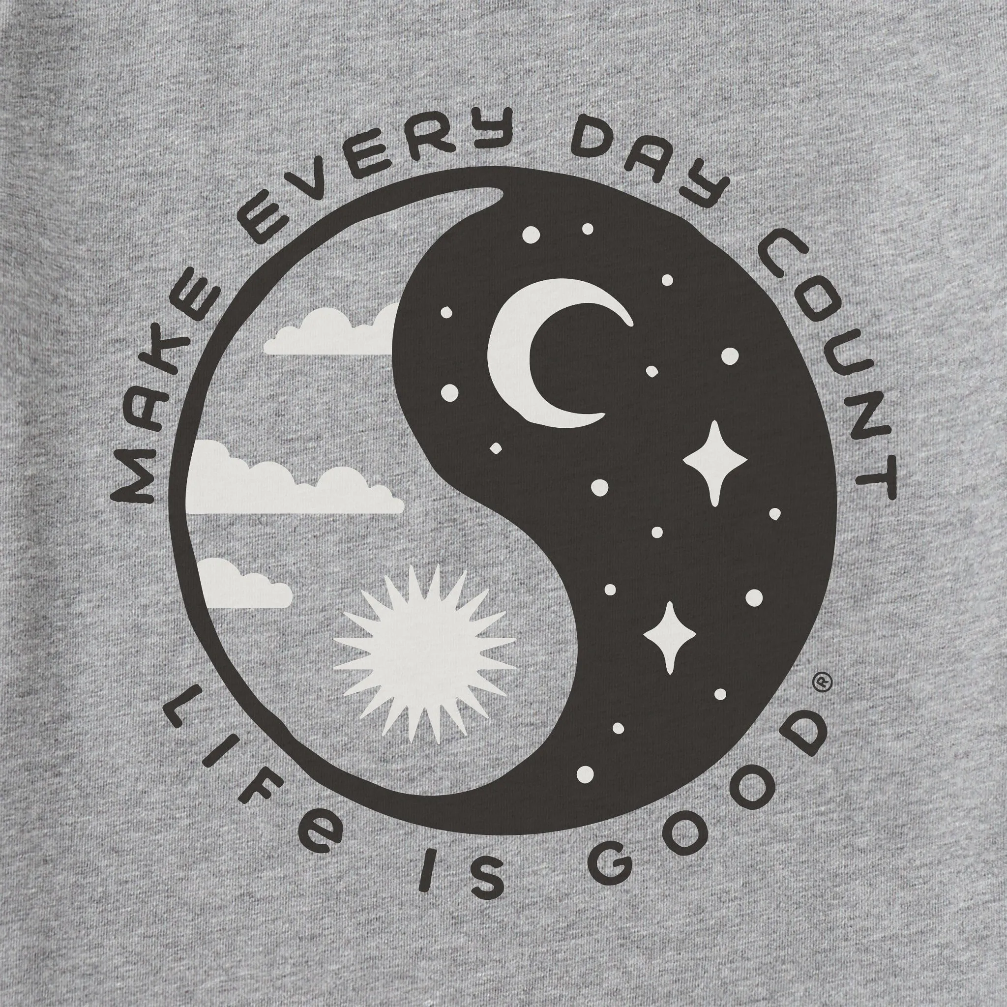 Men's Make Every Day Count Yin Yang Short Sleeve Tee Life is Good