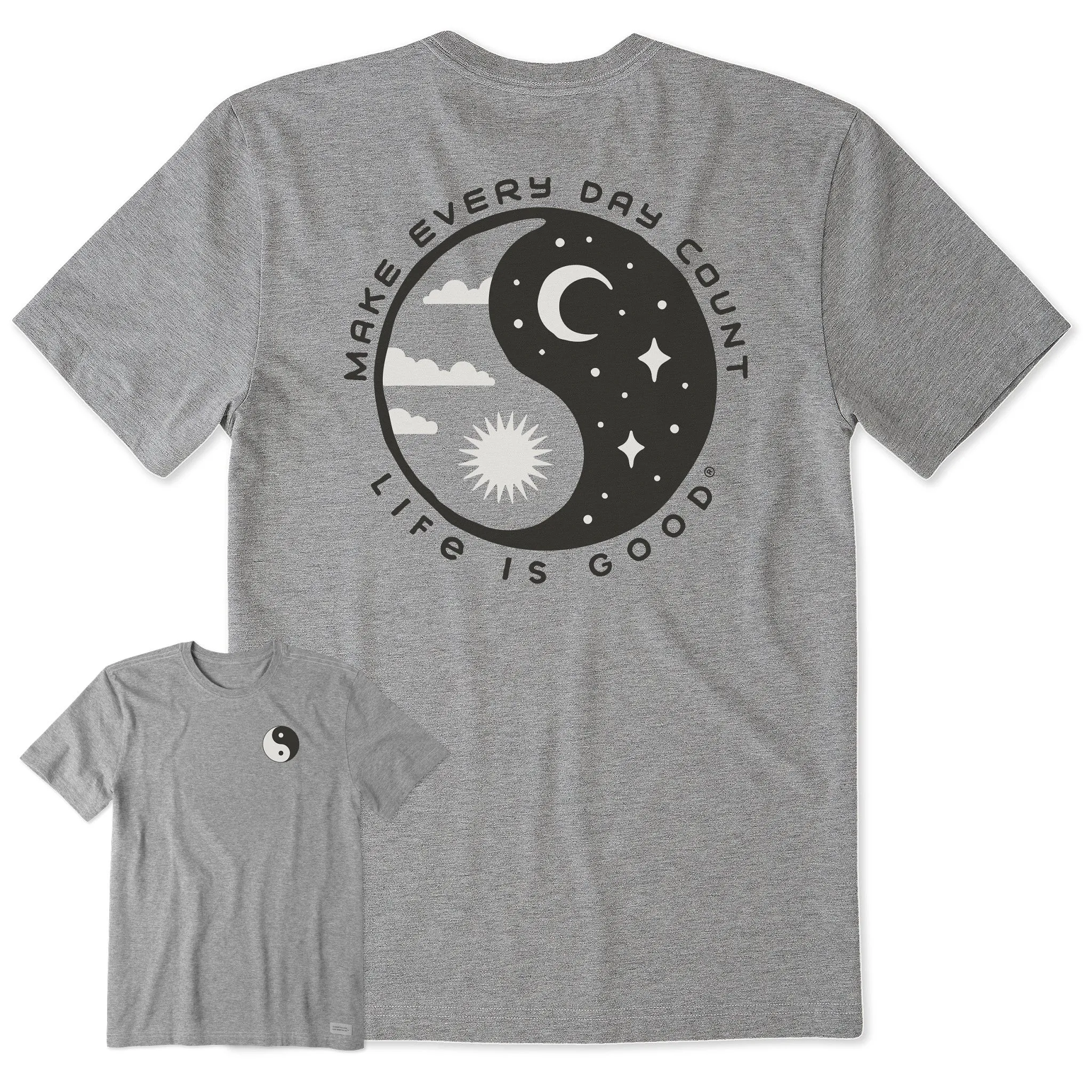 Men's Make Every Day Count Yin Yang Short Sleeve Tee Life is Good