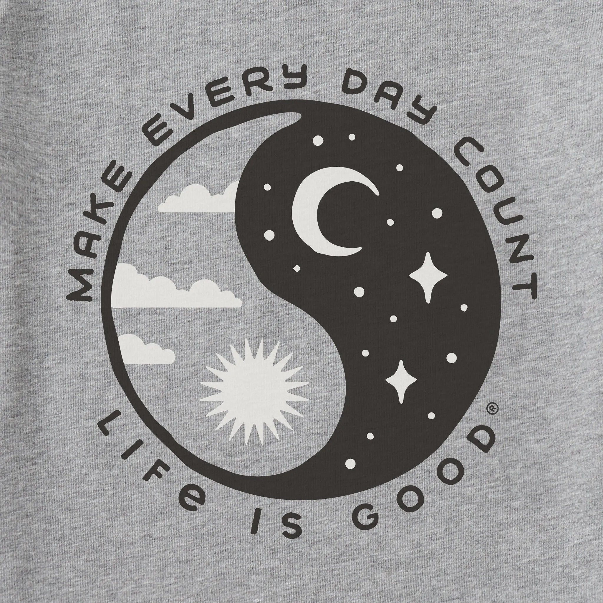 Men's Make Every Day Count Yin Yang Short Sleeve Tee Life is Good
