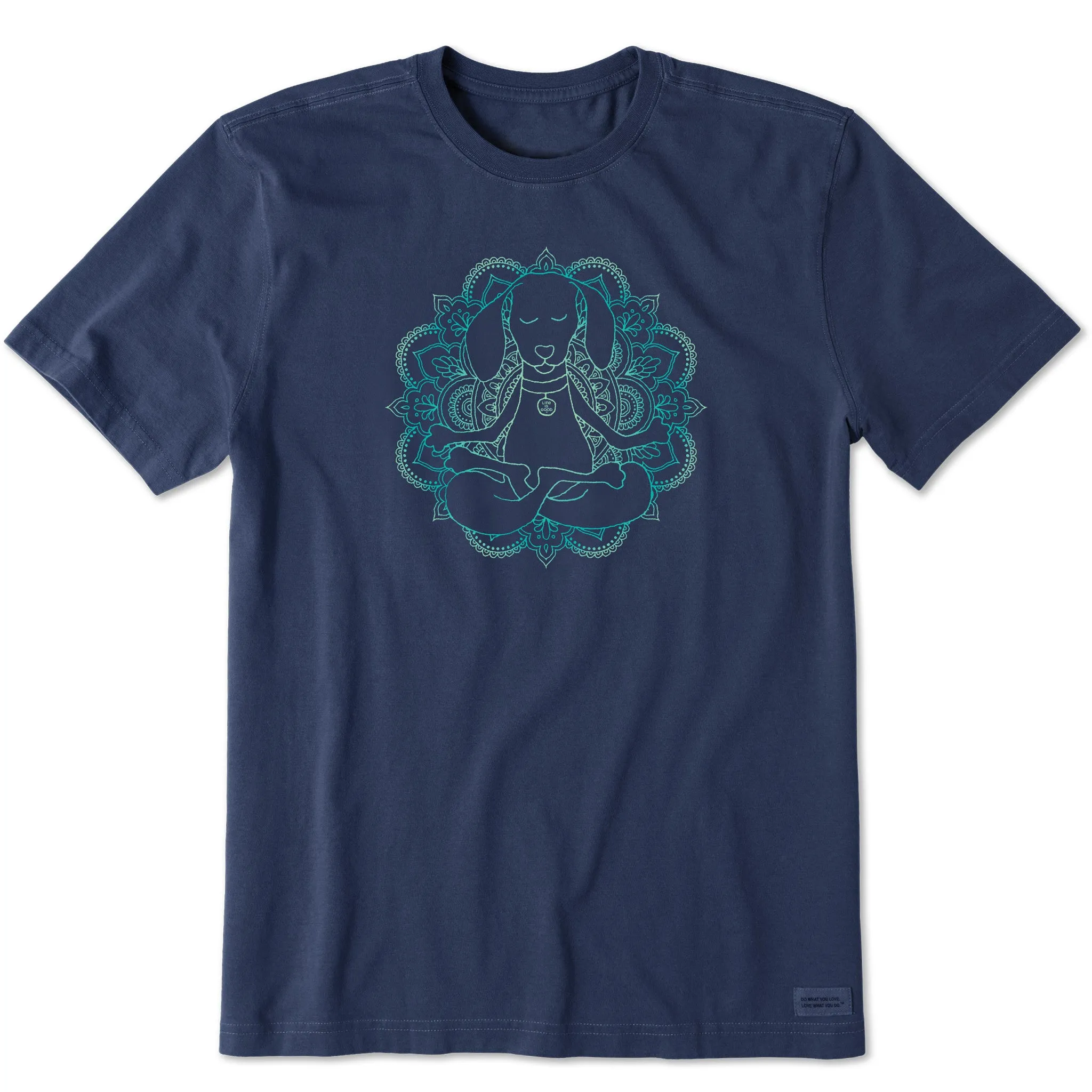 Men's Mandala-dog Short Sleeve Tee Life is Good