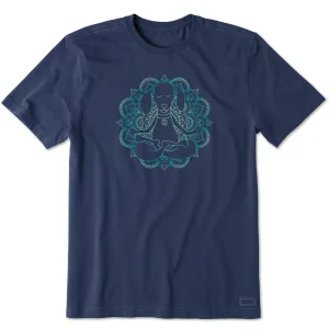 Men's Mandala-dog Short Sleeve Tee Life is Good